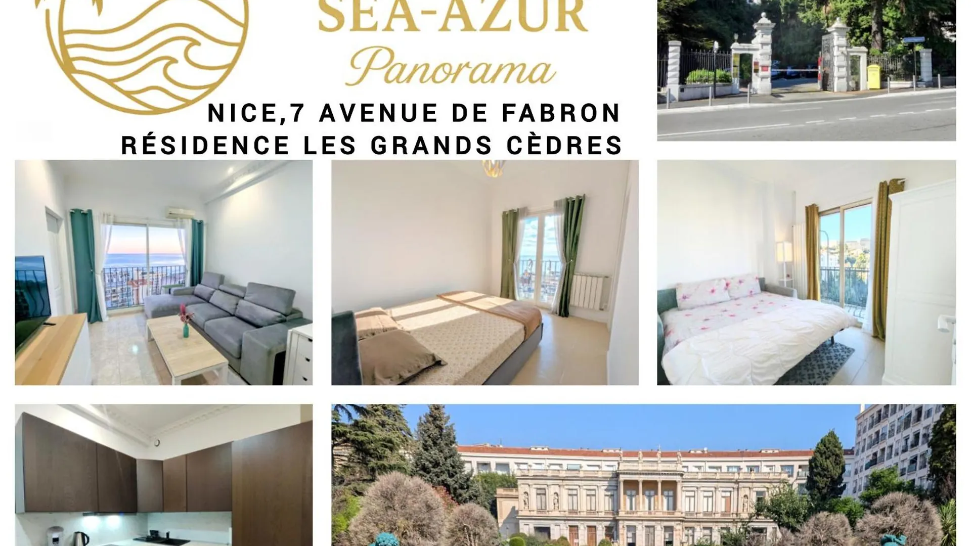 Appartement Sea-Azur Panorama Nice Fabron Apartment