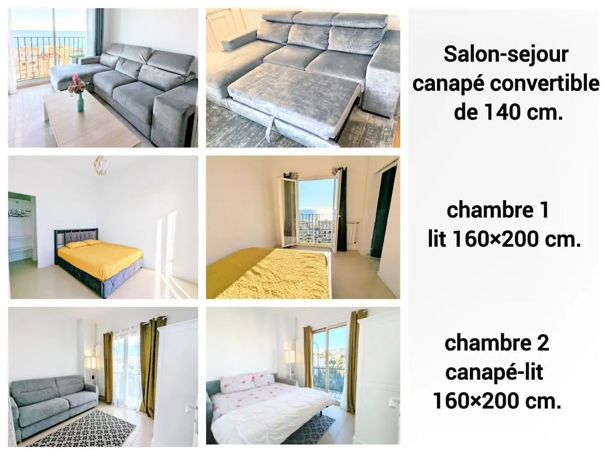 Appartamento Appartement Sea-Azur Panorama Nice Fabron